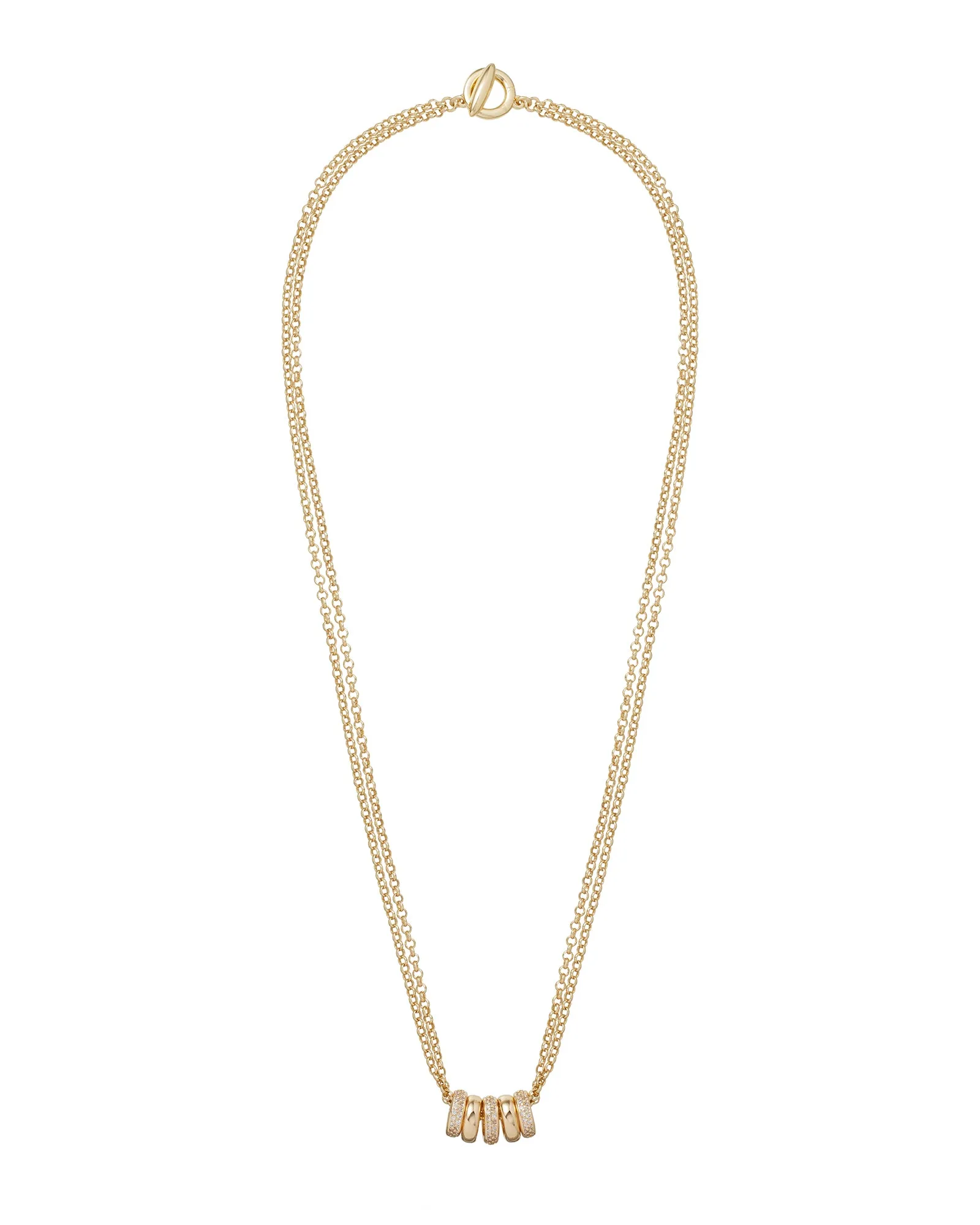 The Pavé Slider Necklace sold by Roxanne Assoulin