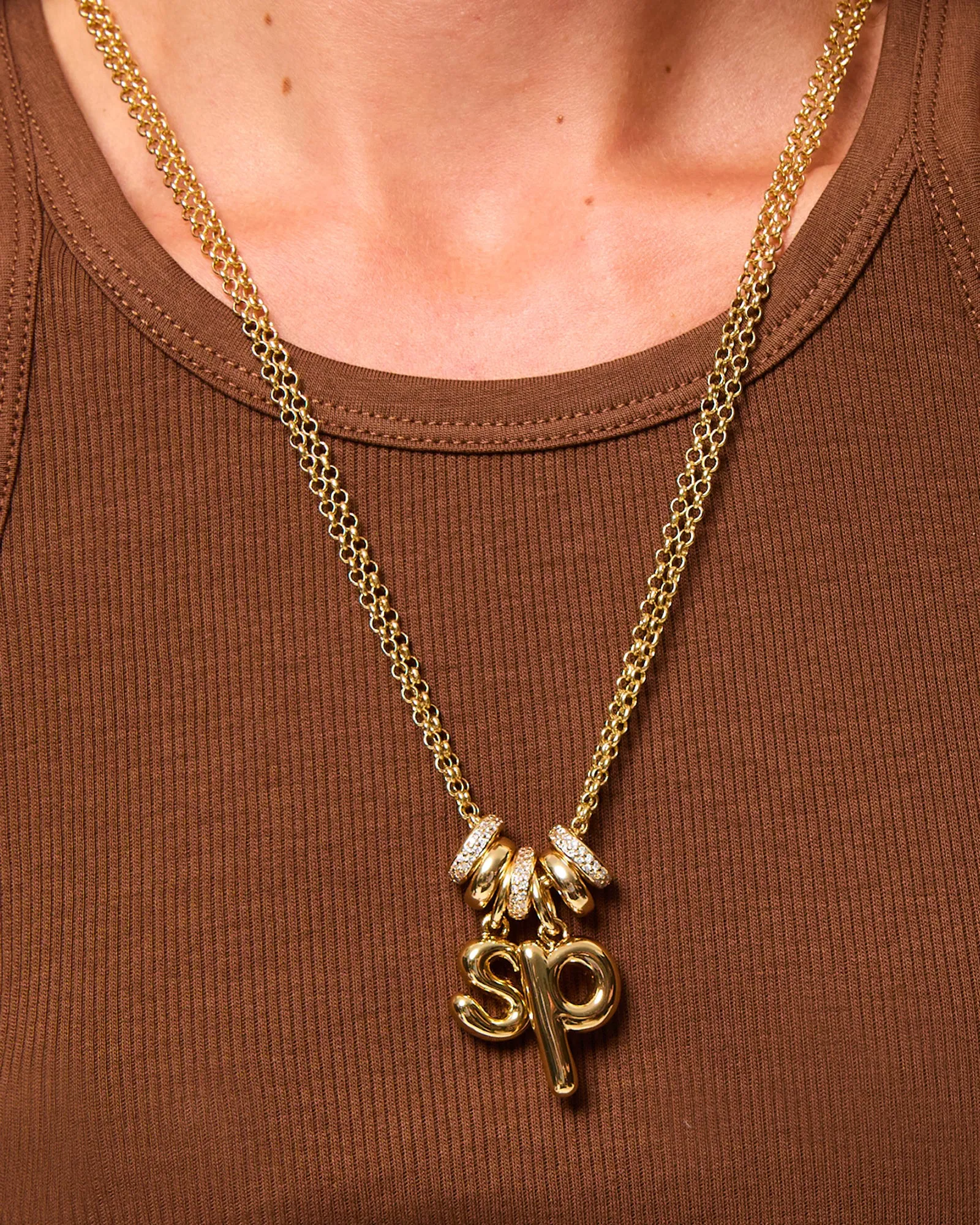 The Pavé Slider Necklace sold by Roxanne Assoulin product image thumbnail 3