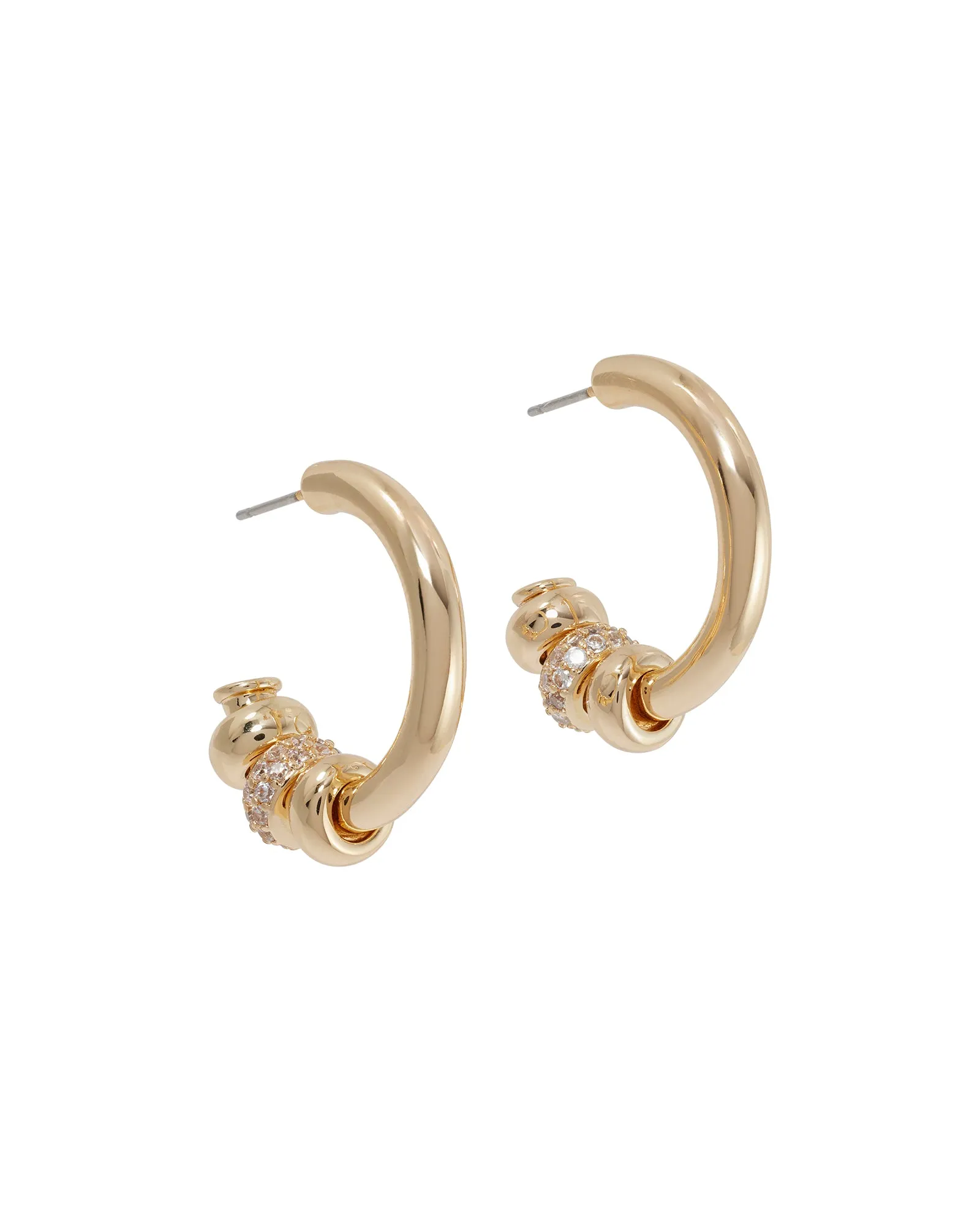 The Pavé Slider Hoop Earring sold by Roxanne Assoulin