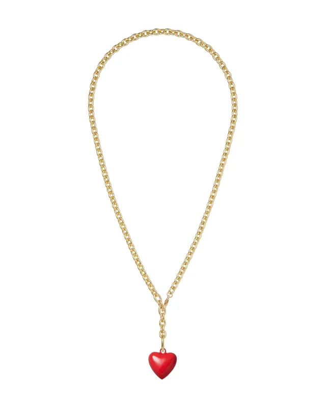 The Mini Puffy Heart Necklace sold by Roxanne Assoulin