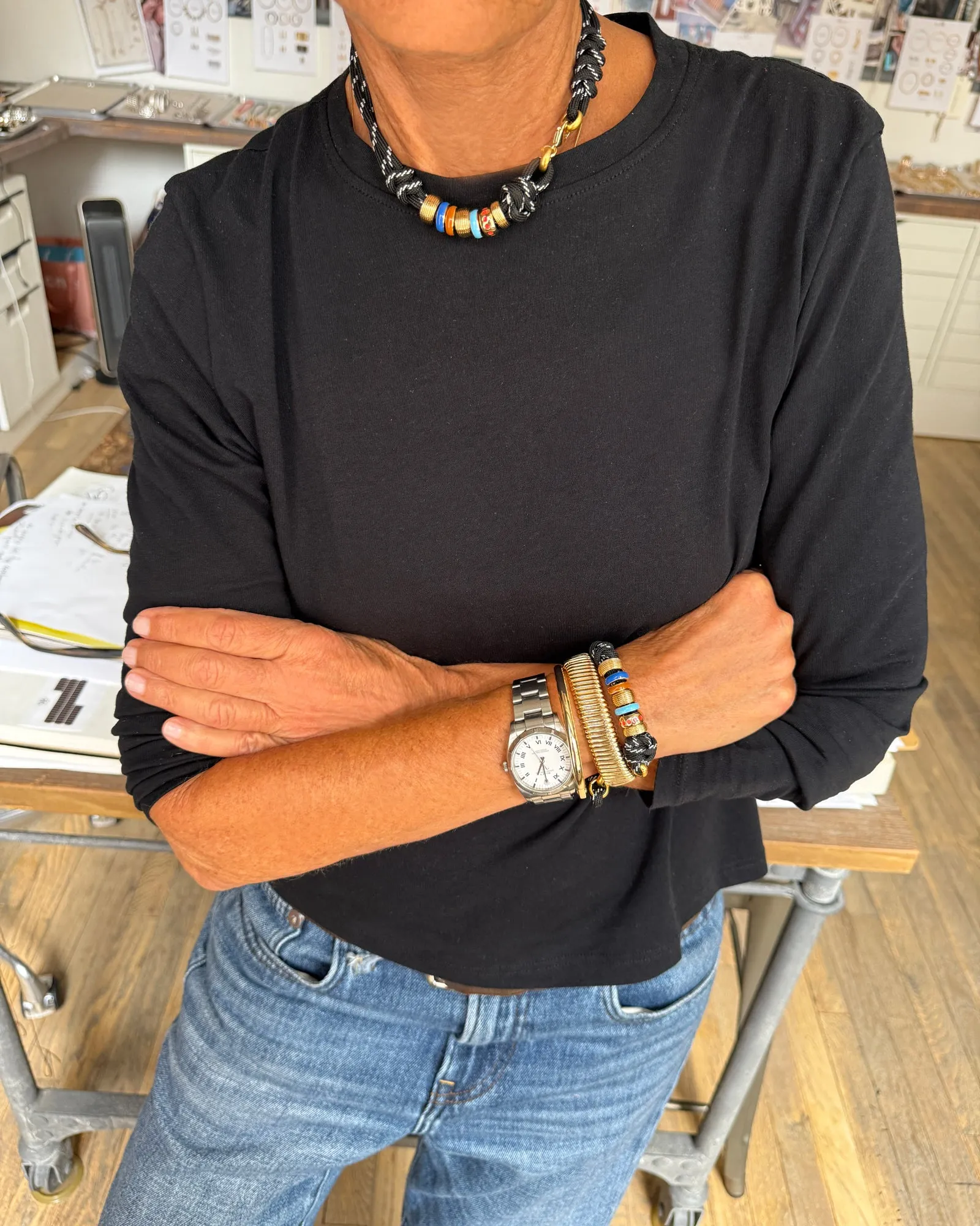 The Super Size Happy Cord Necklace sold by Roxanne Assoulin product image thumbnail 2