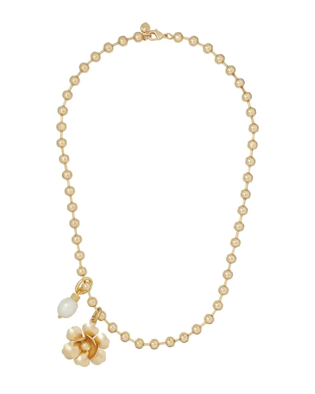 The Flower Meets The Pearl Necklace sold by Roxanne Assoulin