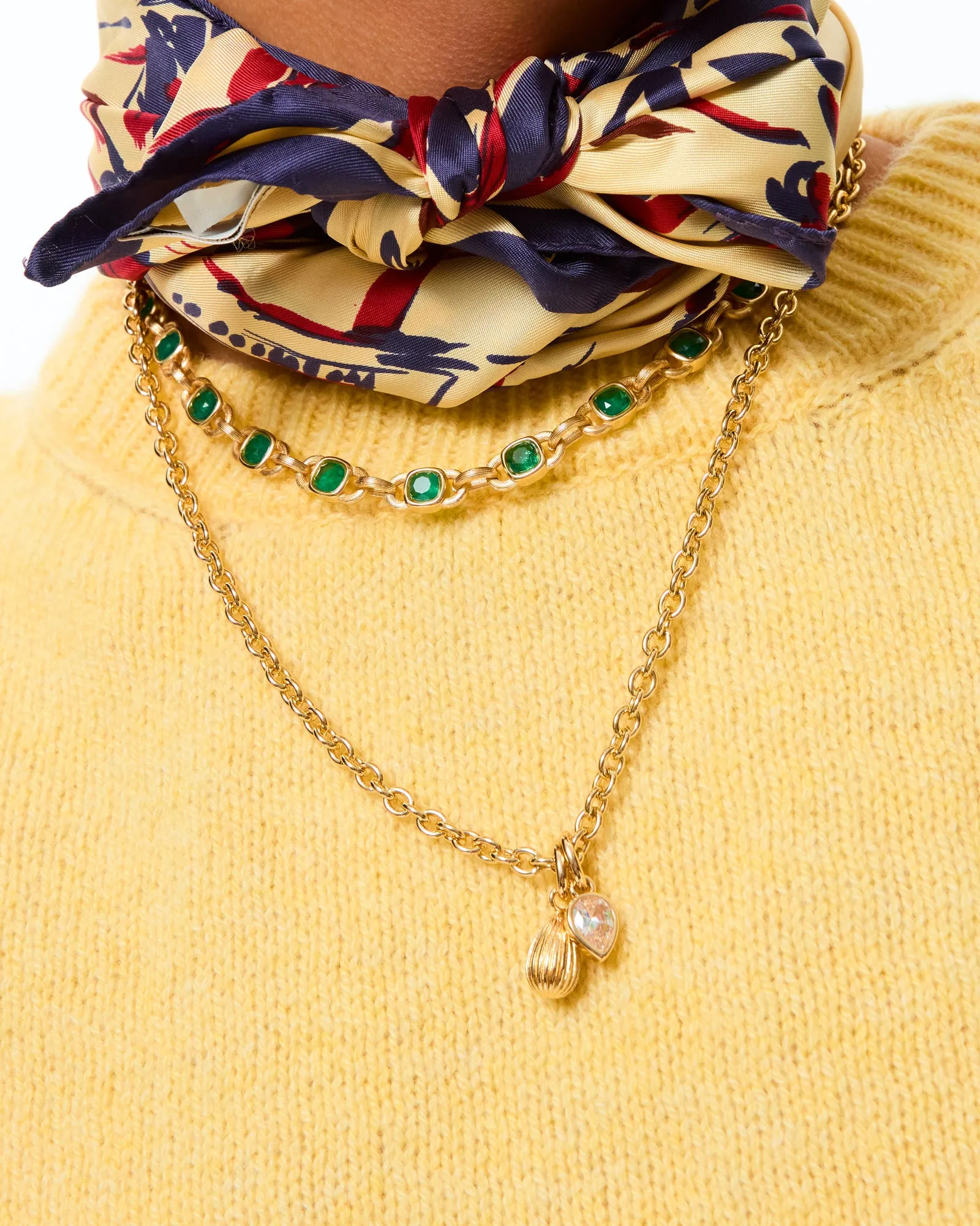 The Jeweled Link Necklace Set sold by Roxanne Assoulin product image thumbnail 3