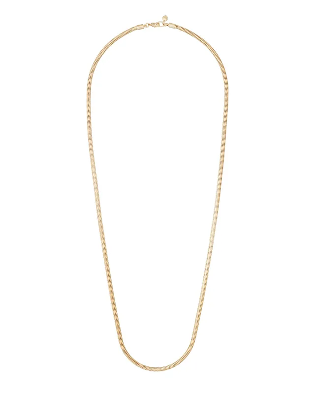 The Very Big Puffy Initial Snake Chain Necklace sold by Roxanne Assoulin