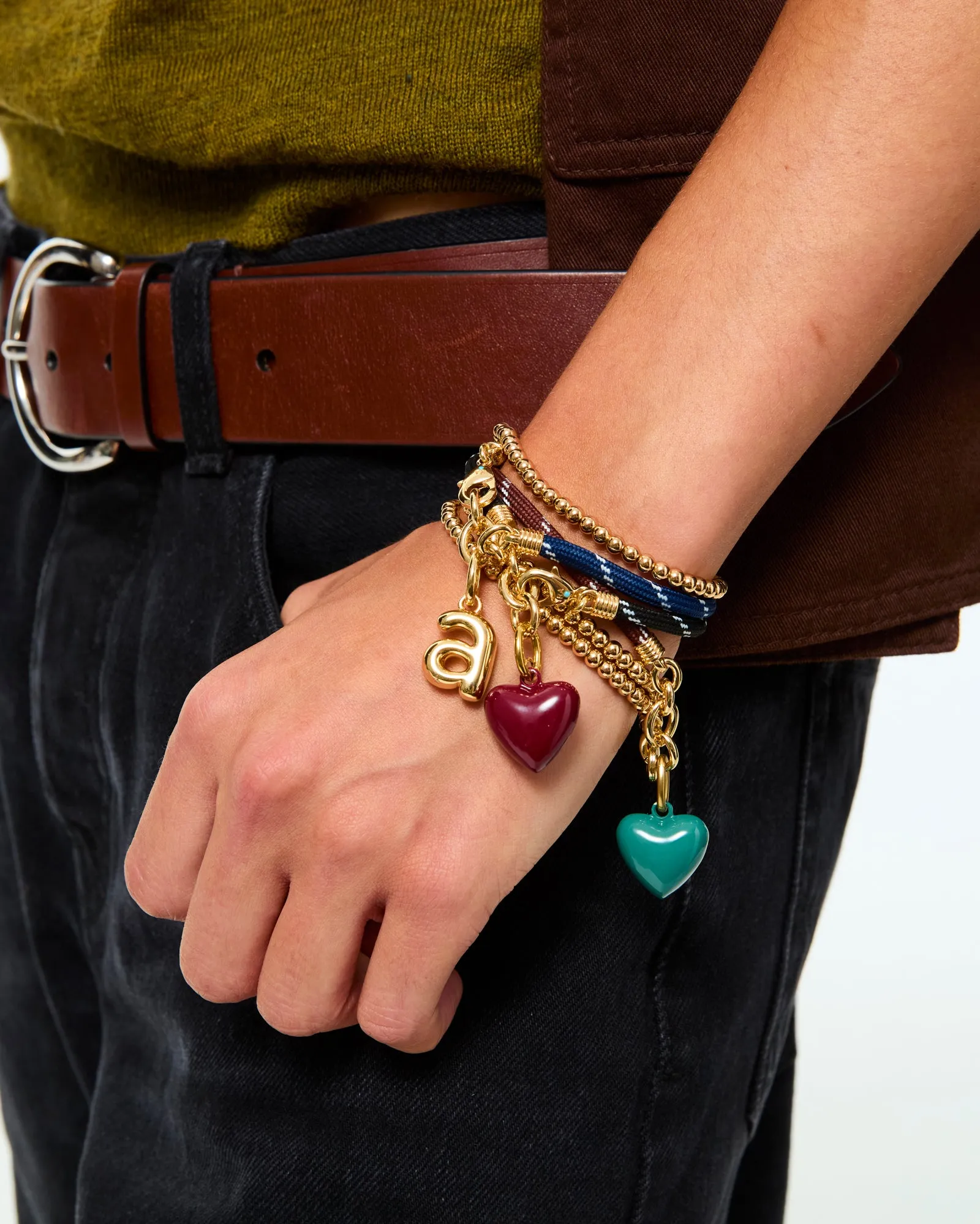 The Happy Cord Charm Bracelet sold by Roxanne Assoulin product image thumbnail 2