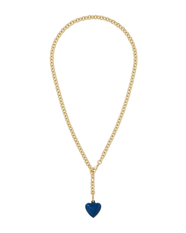 The Mini Puffy Heart Charm Necklace sold by Roxanne Assoulin