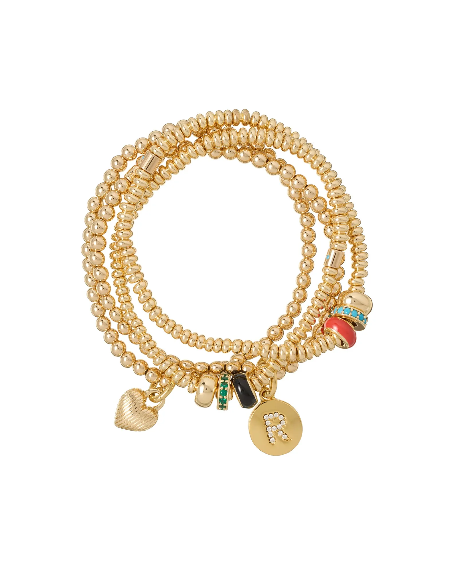 The Super Slider Bracelet Stack sold by Roxanne Assoulin