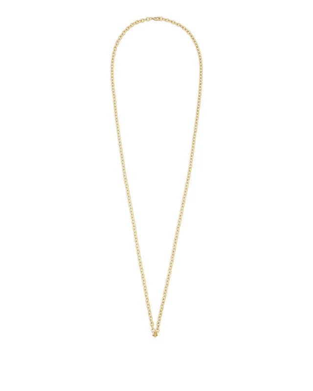 The Big Puffy Initial Necklace - Chain sold by Roxanne Assoulin