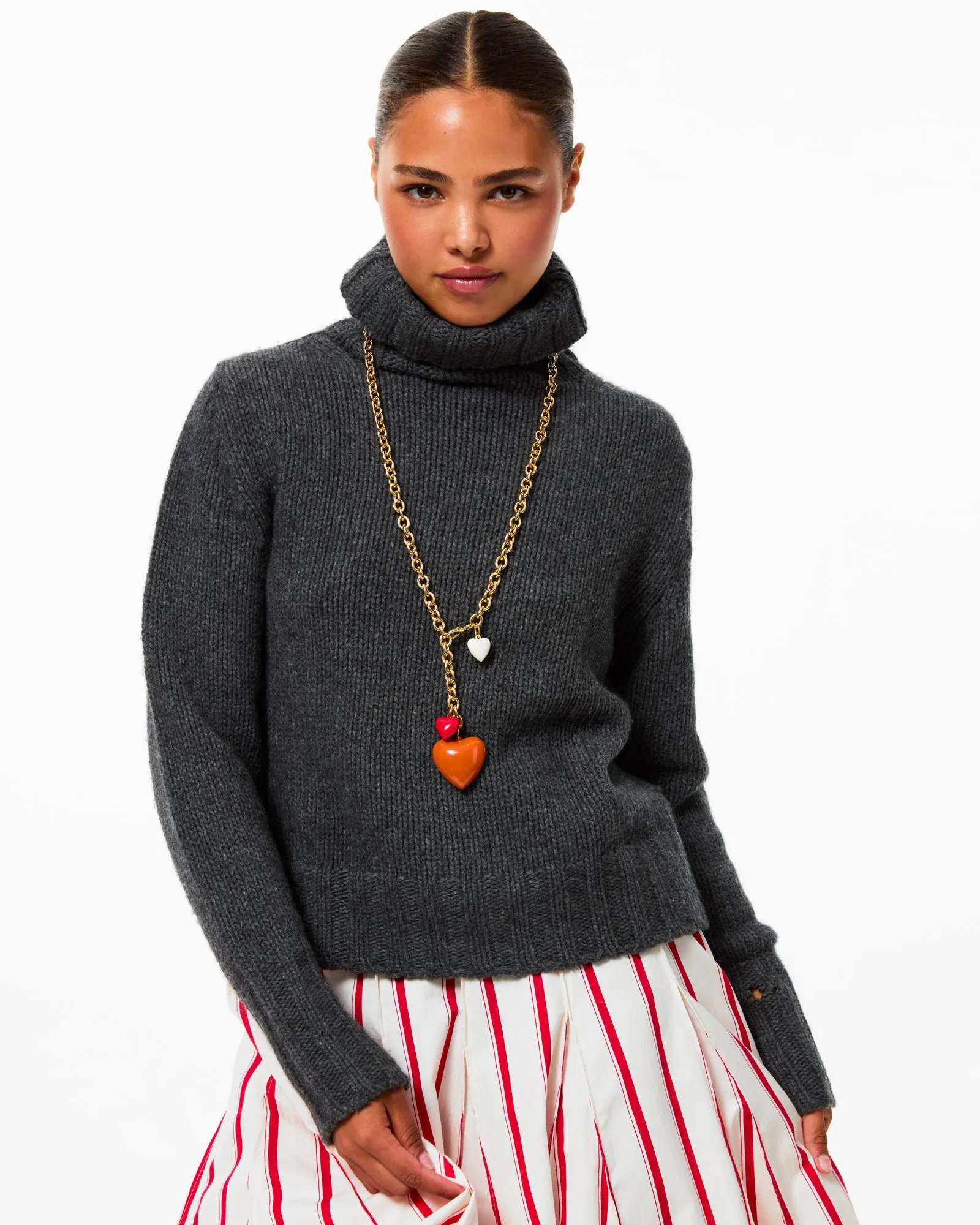 The Big Puffy Heart Charm Necklace sold by Roxanne Assoulin product image thumbnail 2