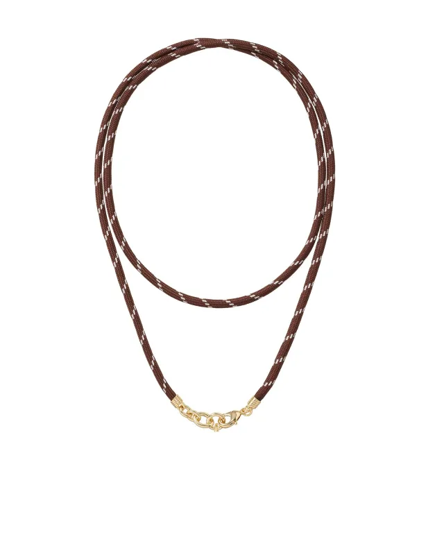 The Long Happy Cord Charm Necklace sold by Roxanne Assoulin