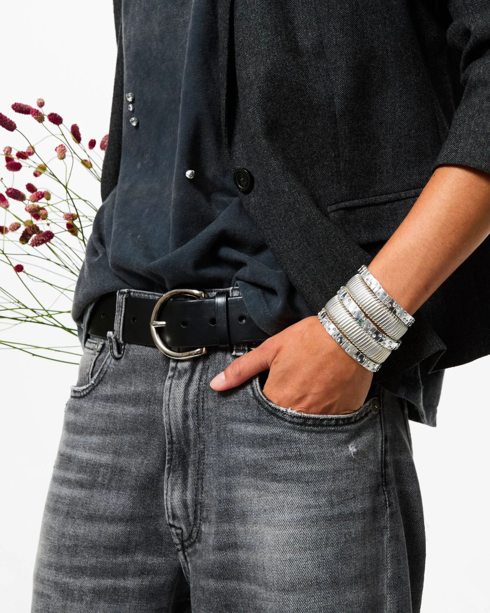 The Rock & Roll Stack in Silver sold by Roxanne Assoulin product image thumbnail 3