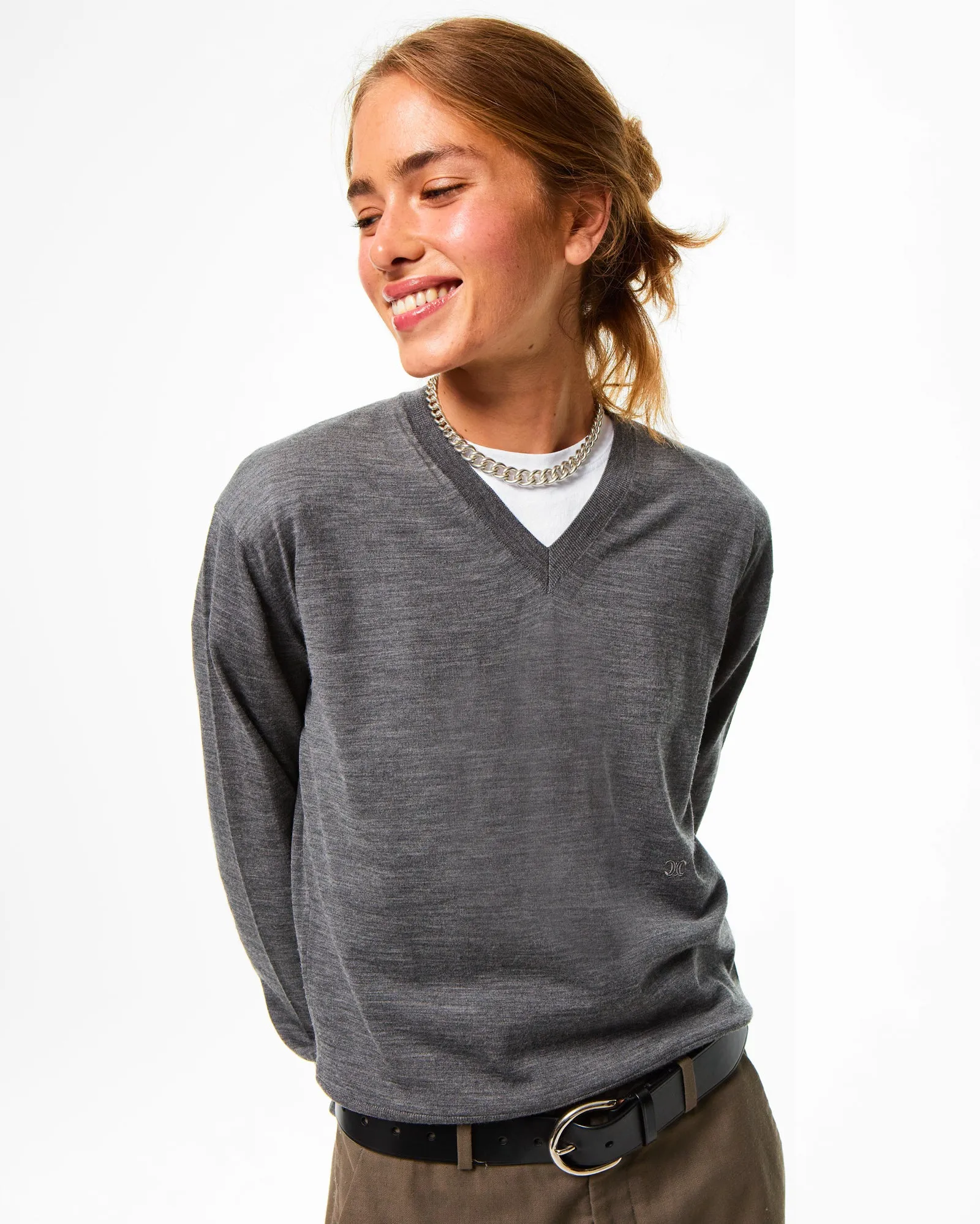 The Graduated Link Necklace in Silver sold by Roxanne Assoulin product image thumbnail 3