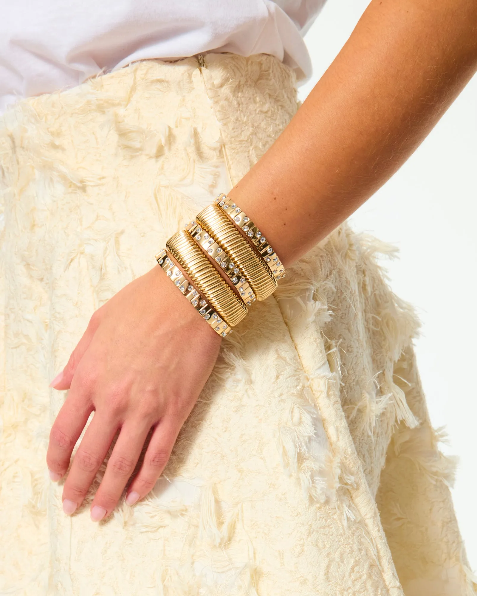 The Rock & Roll Stack in Gold sold by Roxanne Assoulin product image thumbnail 2
