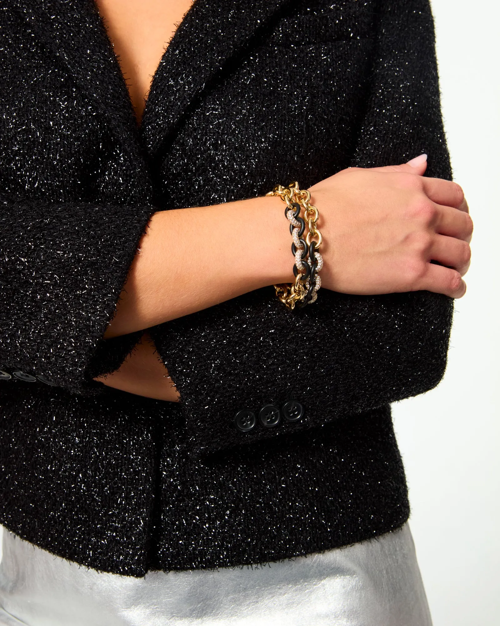 The Midnight Link Bracelet sold by Roxanne Assoulin product image thumbnail 4