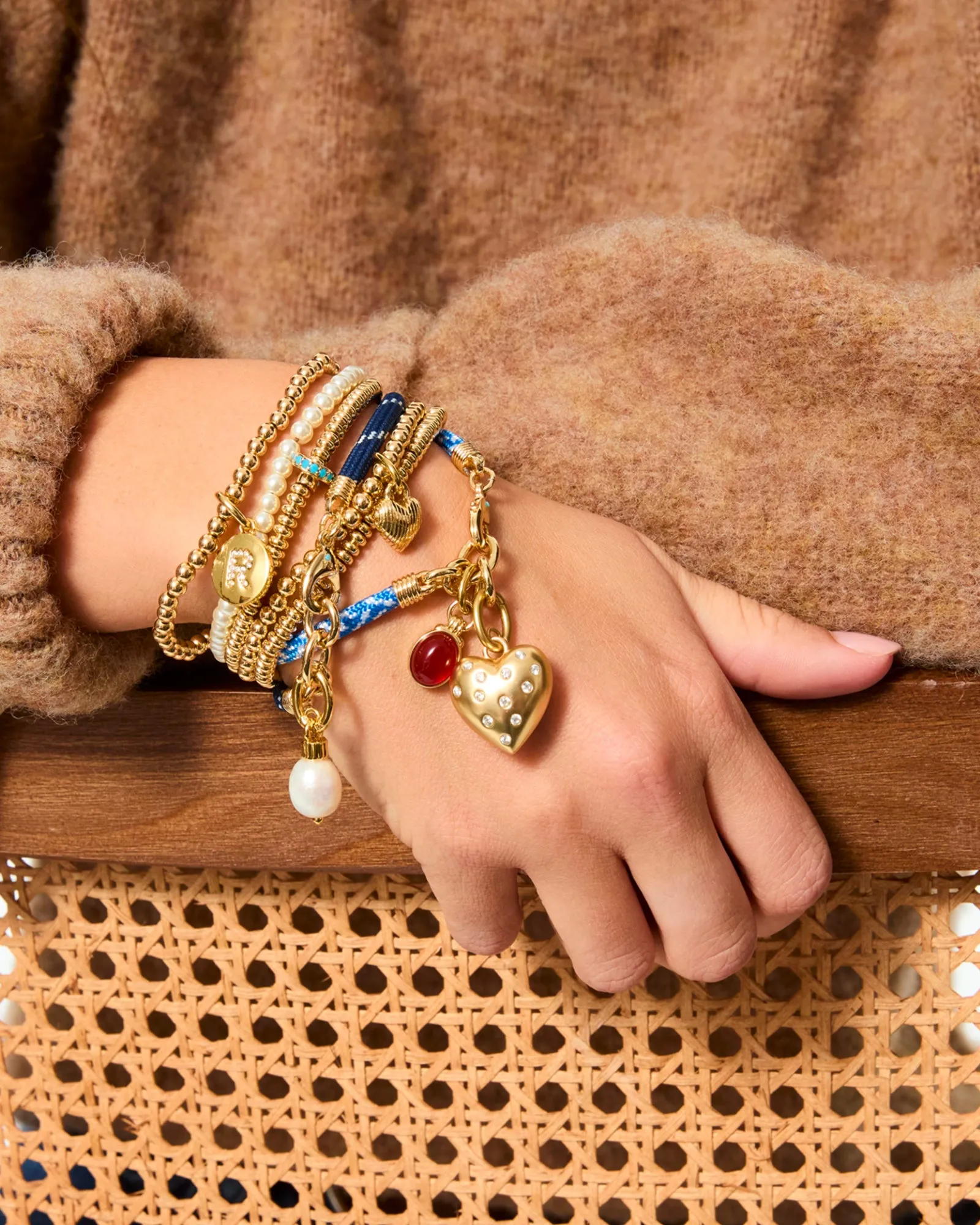 The Happy Cord Charm Bracelet sold by Roxanne Assoulin product image thumbnail 3