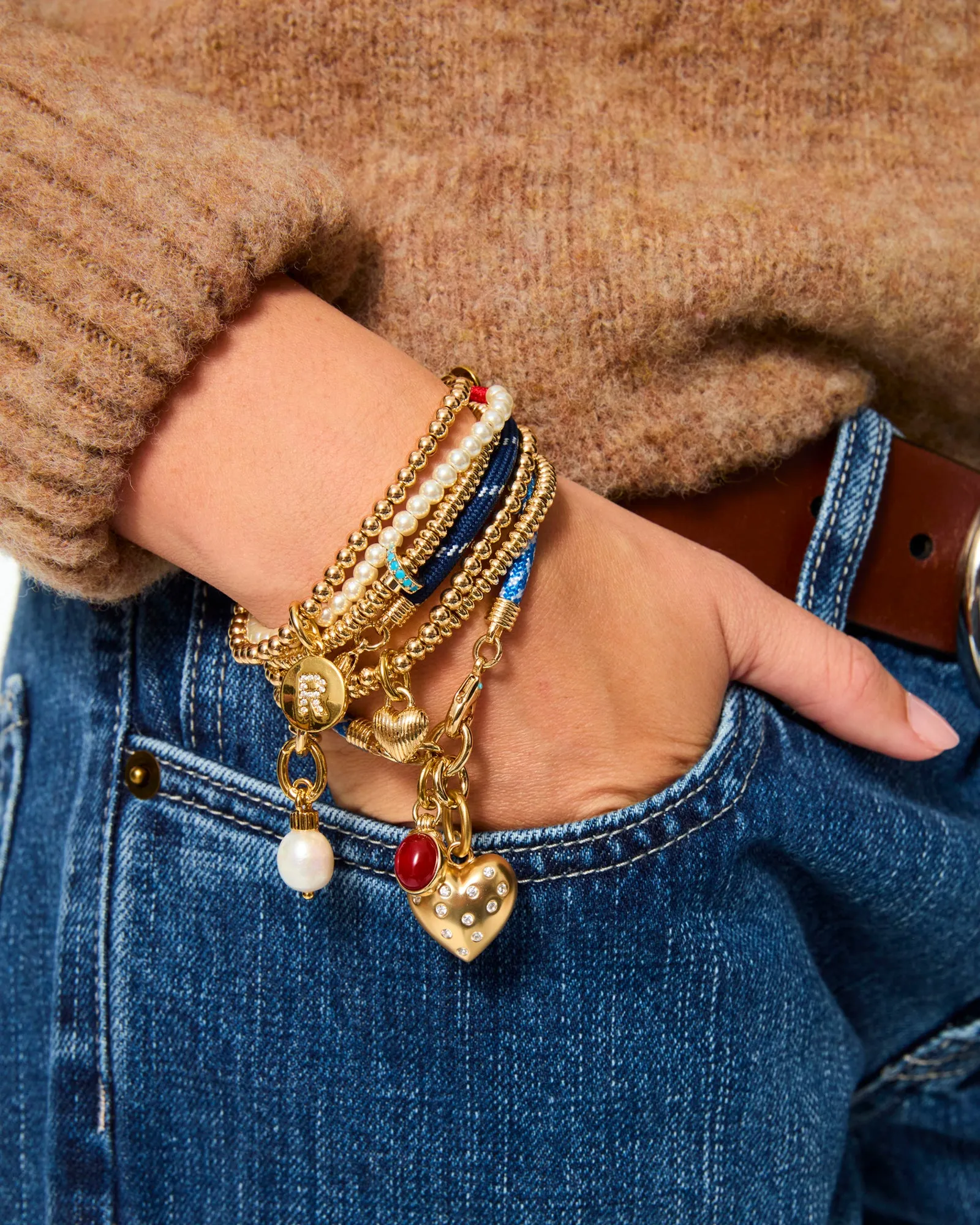 The Happy Cord Charm Bracelet sold by Roxanne Assoulin product image thumbnail 4