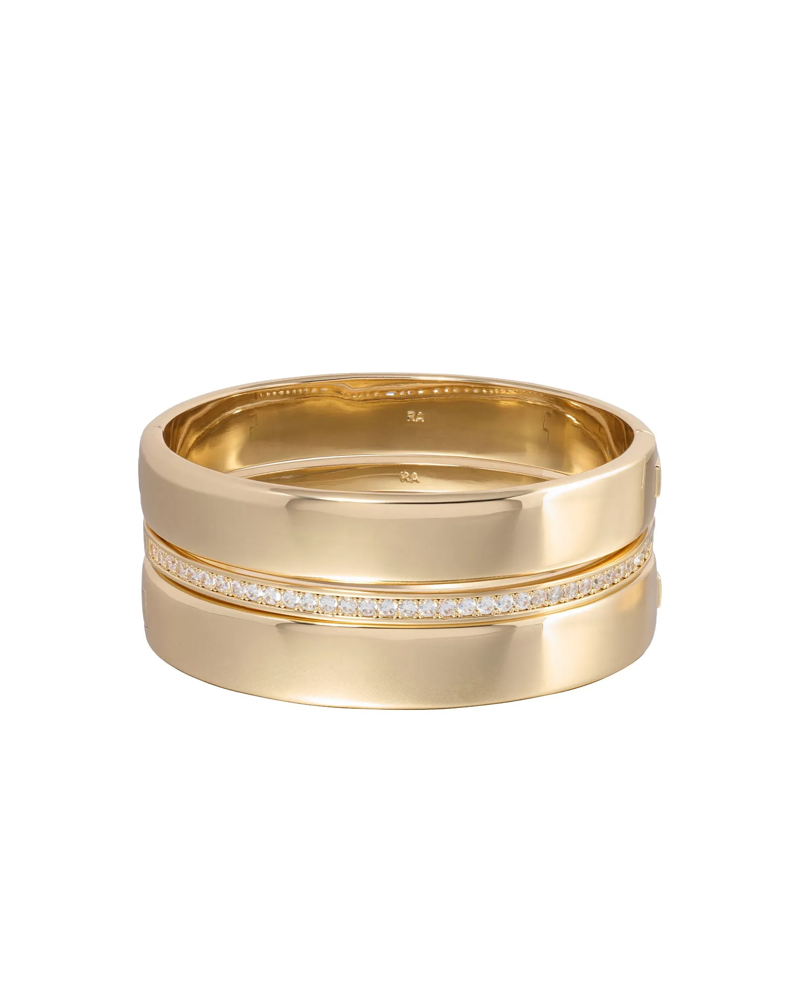 Cushion Pavé Hinged Bracelet Trio sold by Roxanne Assoulin