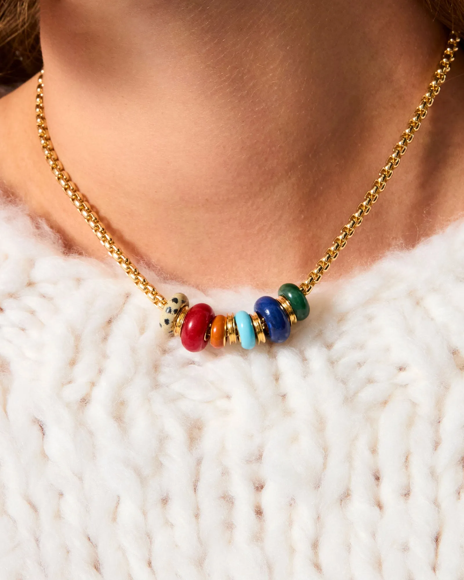 The Stone Slider Necklace sold by Roxanne Assoulin product image thumbnail 5