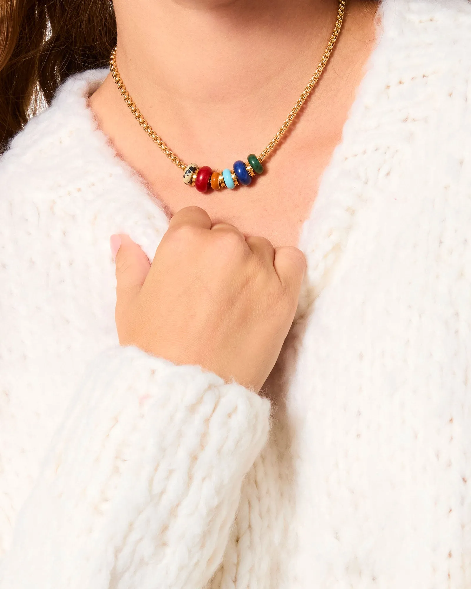 The Stone Slider Necklace sold by Roxanne Assoulin product image thumbnail 3