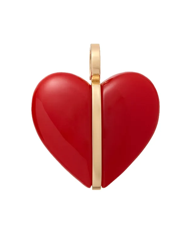 The Big Stone Heart Charms sold by Roxanne Assoulin