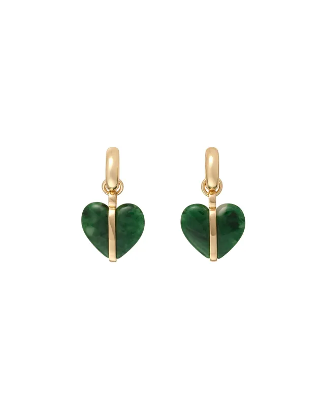 The Stone Mini Heart Earrings sold by Roxanne Assoulin