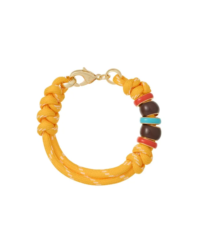 The Super Size Happy Cord Bracelet made by Roxanne Assoulin