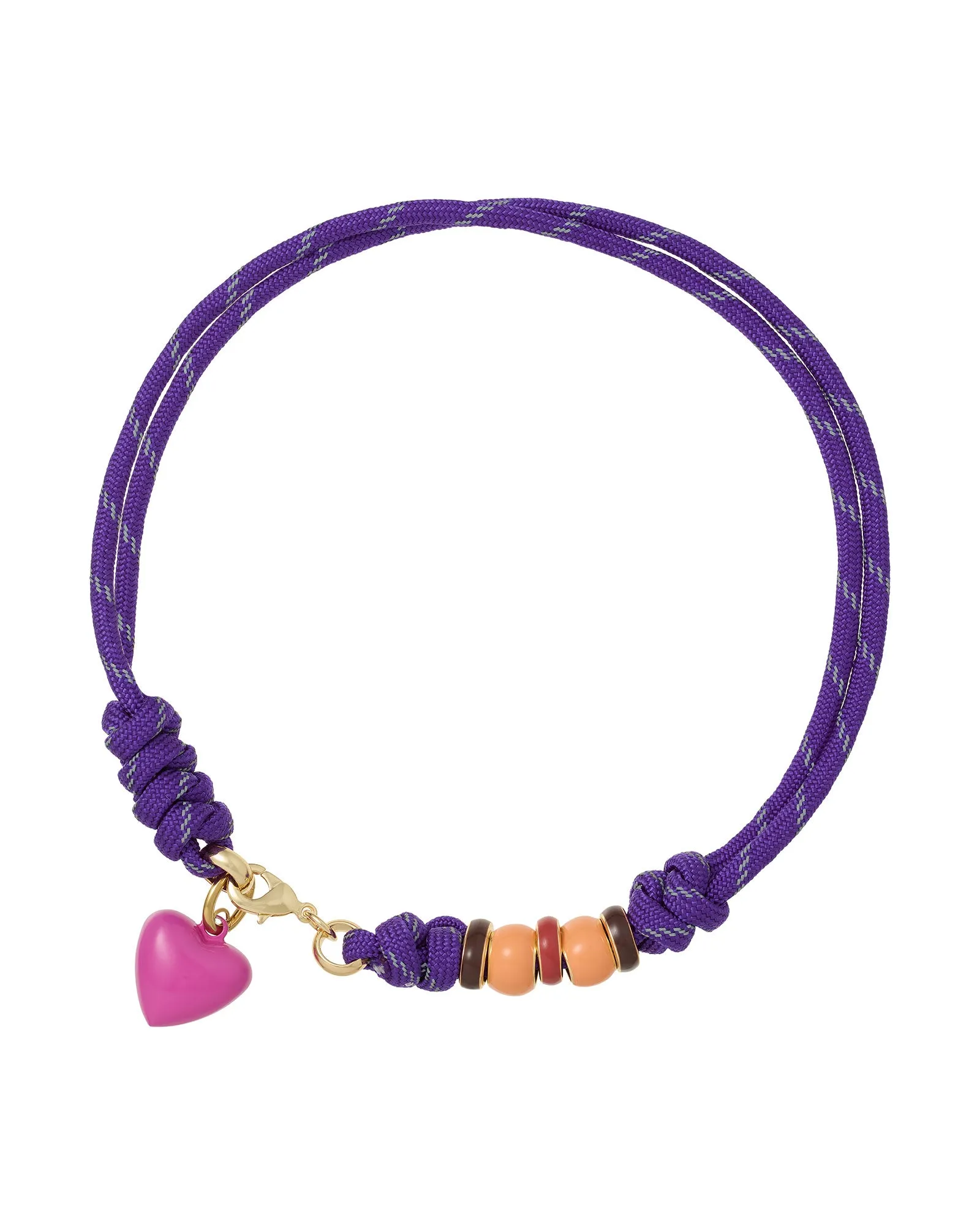 The Super Size Happy Cord Necklace sold by Roxanne Assoulin product image thumbnail 5