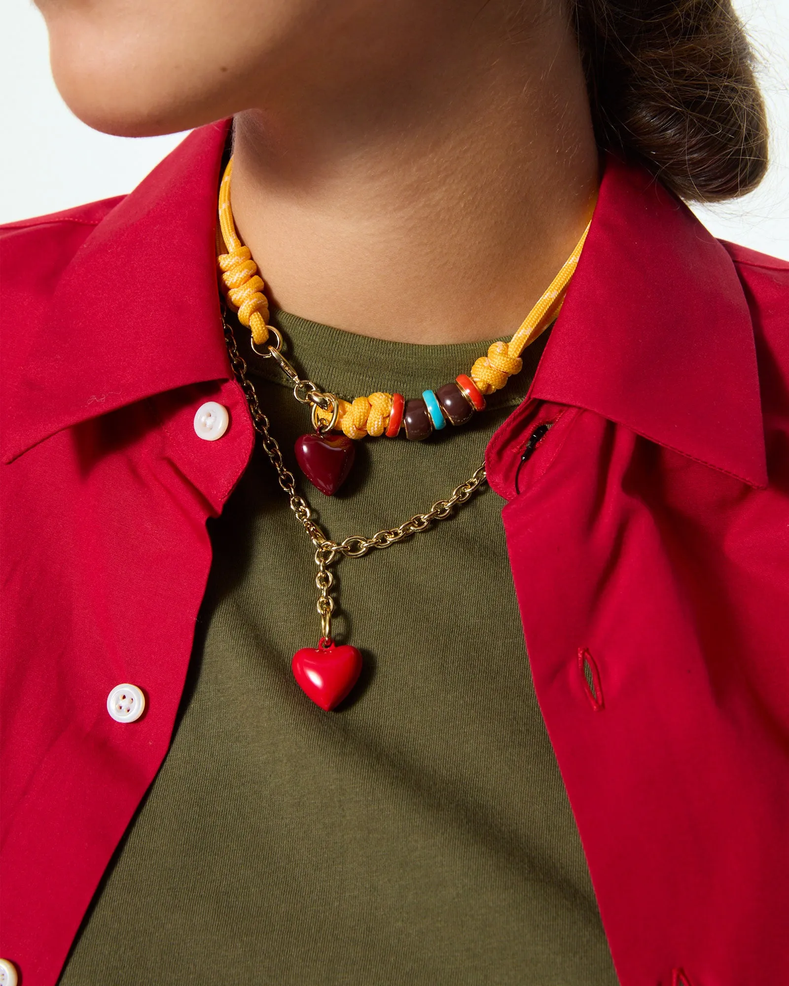 The Super Size Happy Cord Necklace sold by Roxanne Assoulin product image thumbnail 3