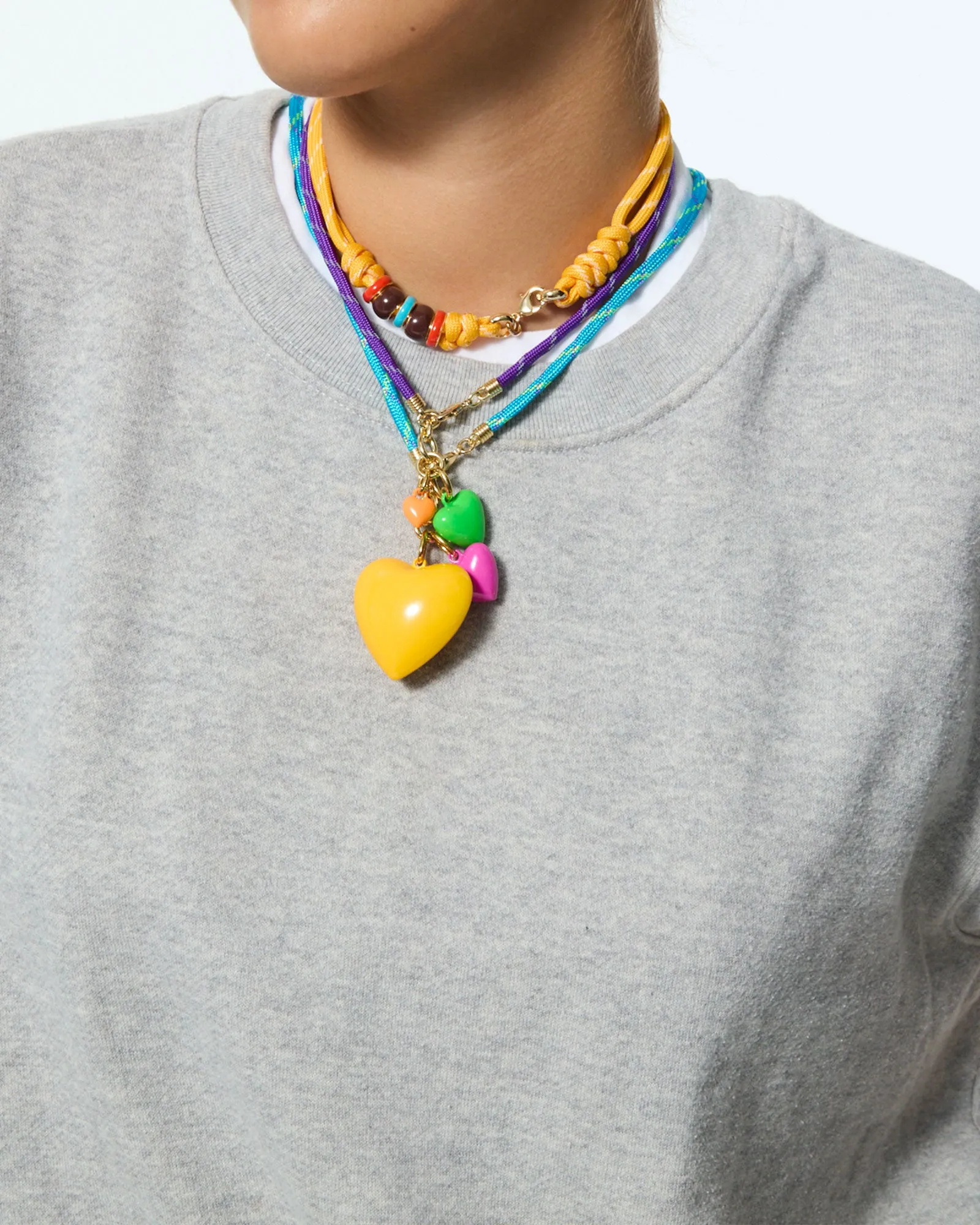 The Happy Cord Charm Necklace sold by Roxanne Assoulin product image thumbnail 2