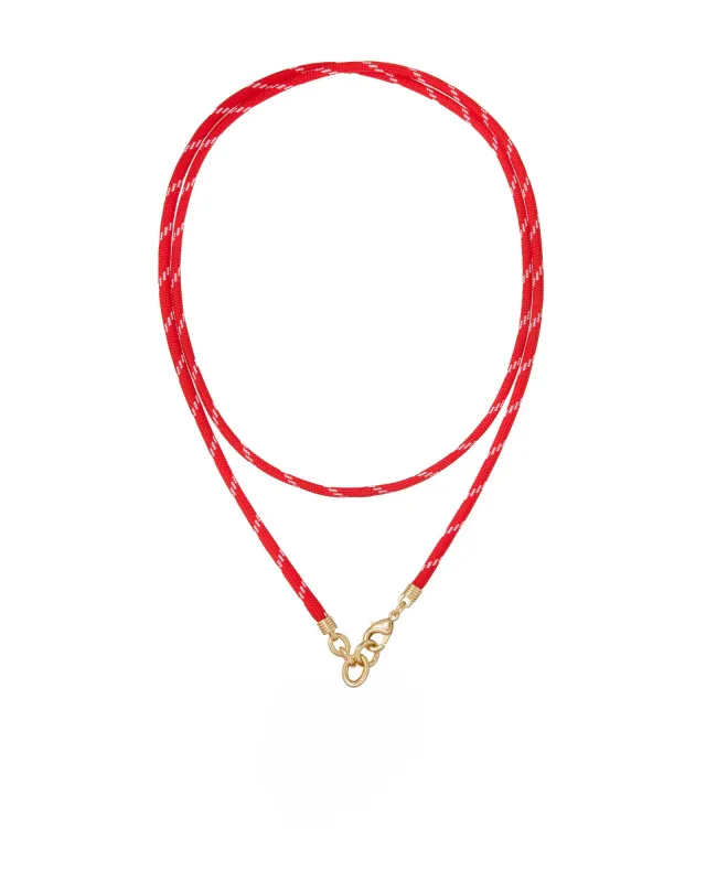 The Long Happy Cord Charm Necklace made by Roxanne Assoulin