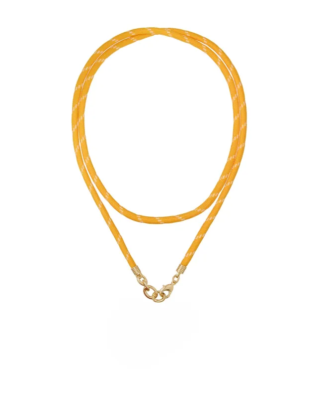 The Long Happy Cord Charm Necklace made by Roxanne Assoulin