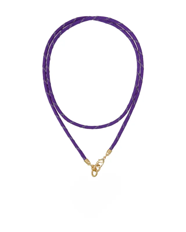 The Long Happy Cord Charm Necklace made by Roxanne Assoulin