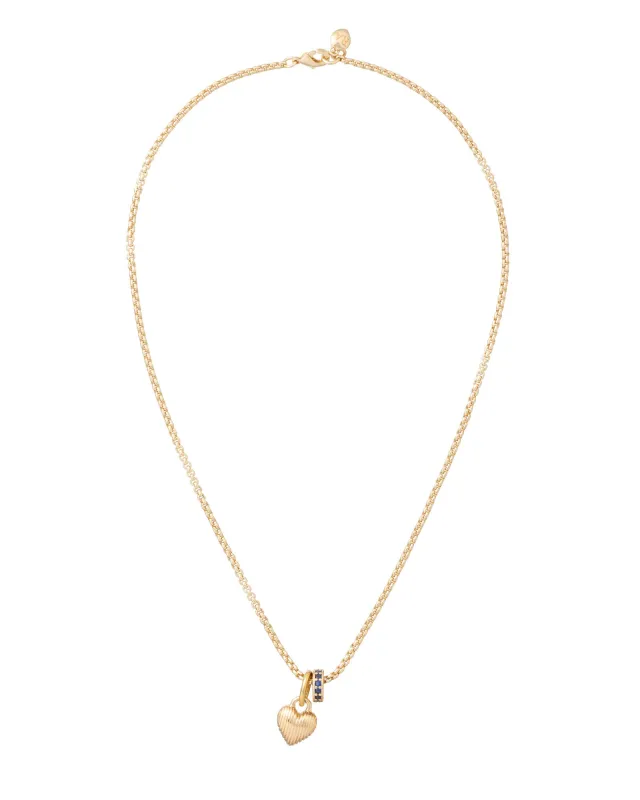 The Itsy Bitsy Puffy Initial Charm Necklace made by Roxanne Assoulin