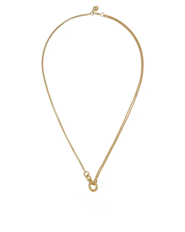 The Single Drop Cubic Pendant Chain made by Roxanne Assoulin