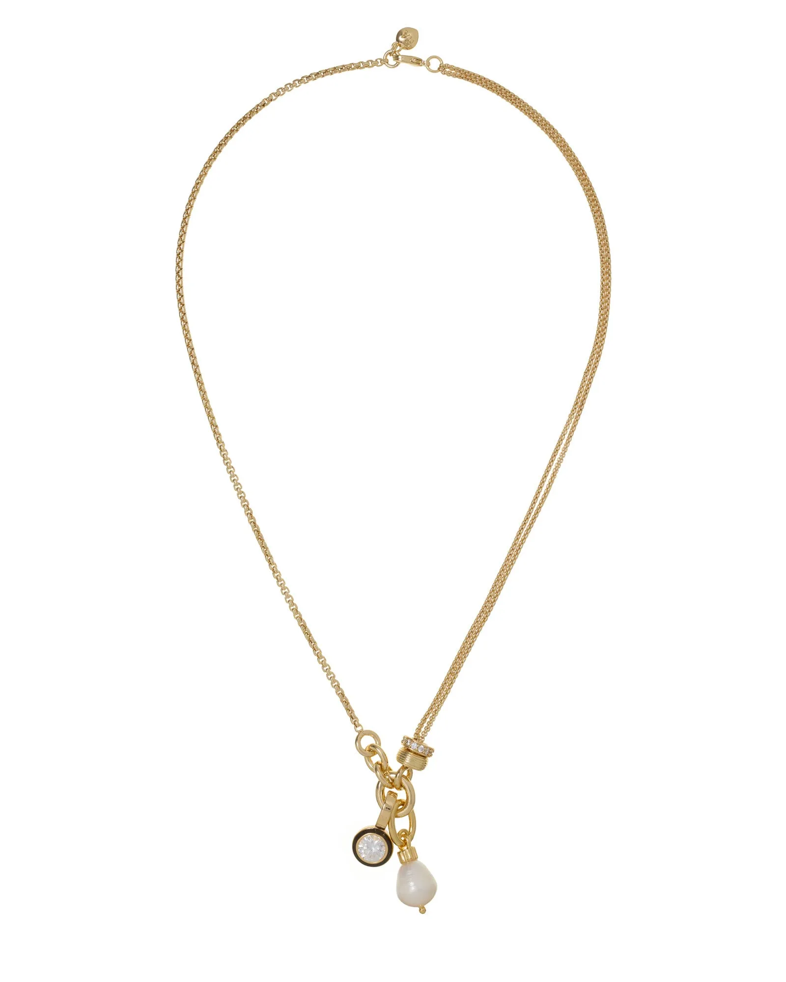 The Double Drop Cubic Pendant sold by Roxanne Assoulin