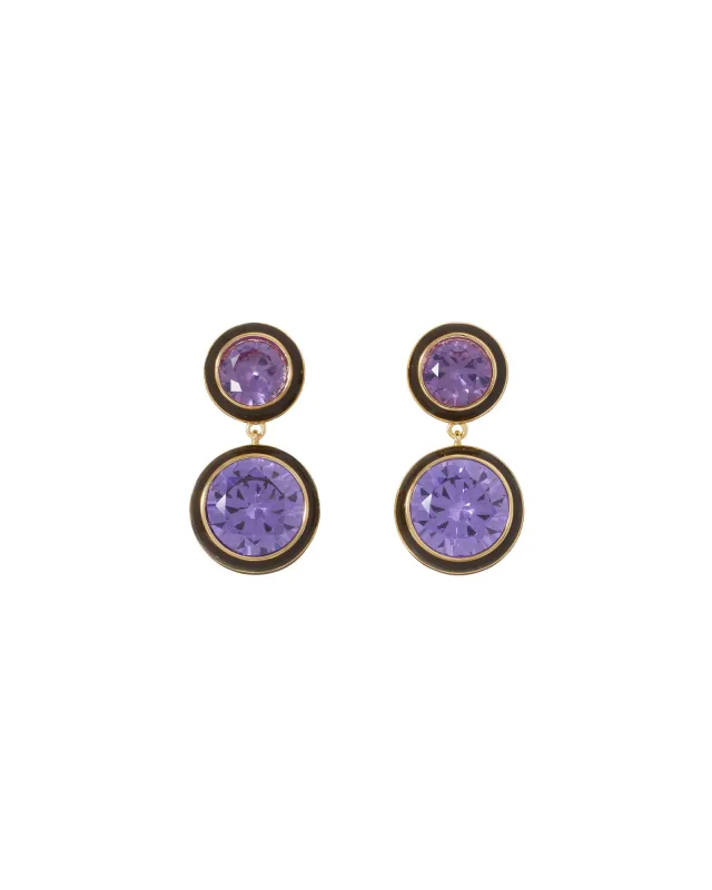 The Cubic Double Drop Earrings made by Roxanne Assoulin