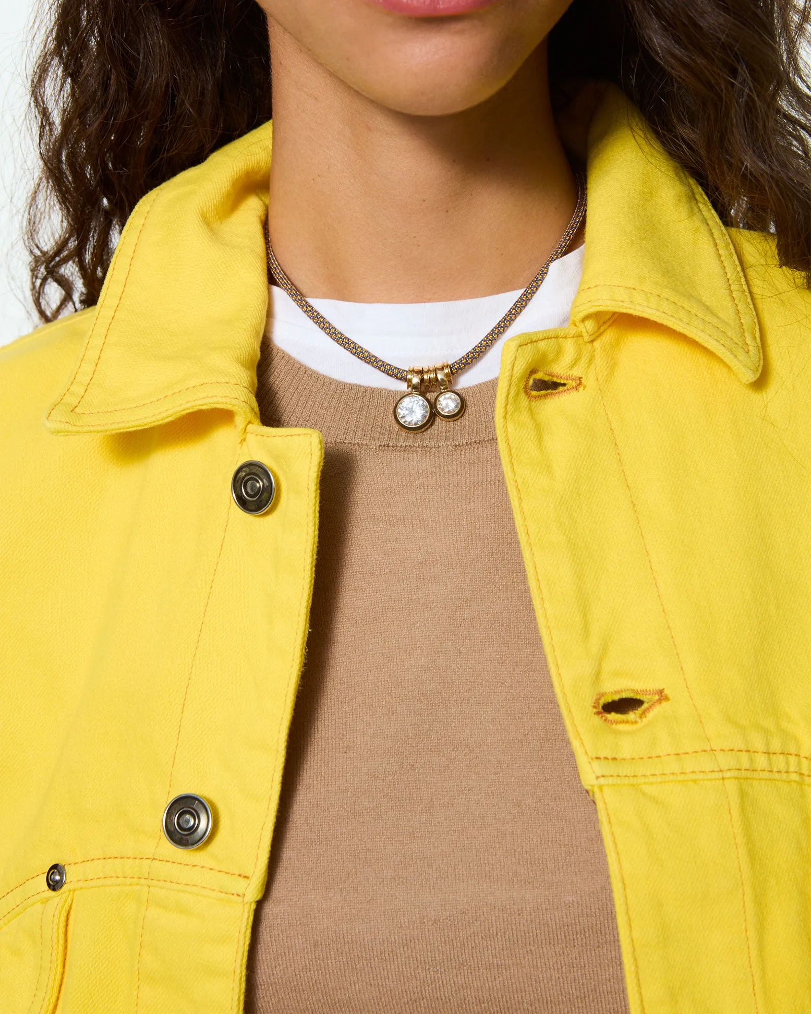 The Cubic Double Drop Cord Necklace sold by Roxanne Assoulin product image thumbnail 3