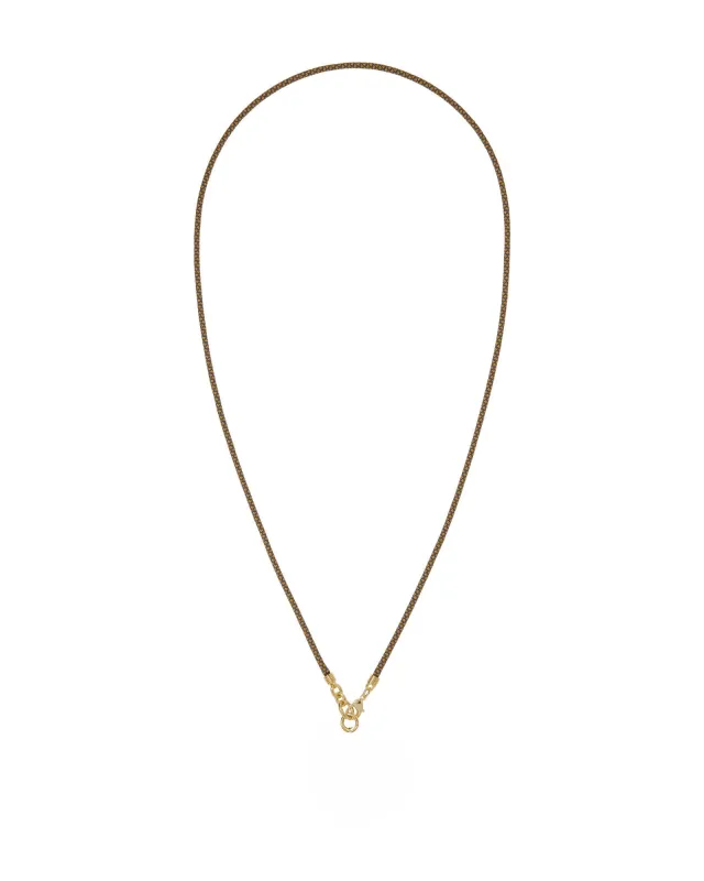 The Long Happy Cord Charm Necklace made by Roxanne Assoulin