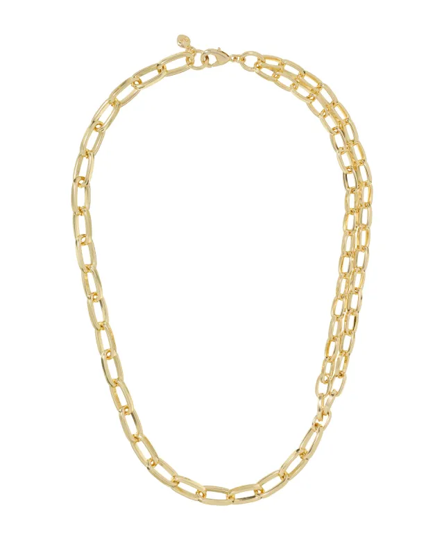 The Paperclip Layered Necklace made by Roxanne Assoulin