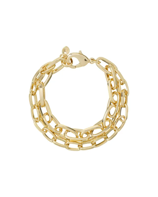 The Paperclip Double Bracelet made by Roxanne Assoulin