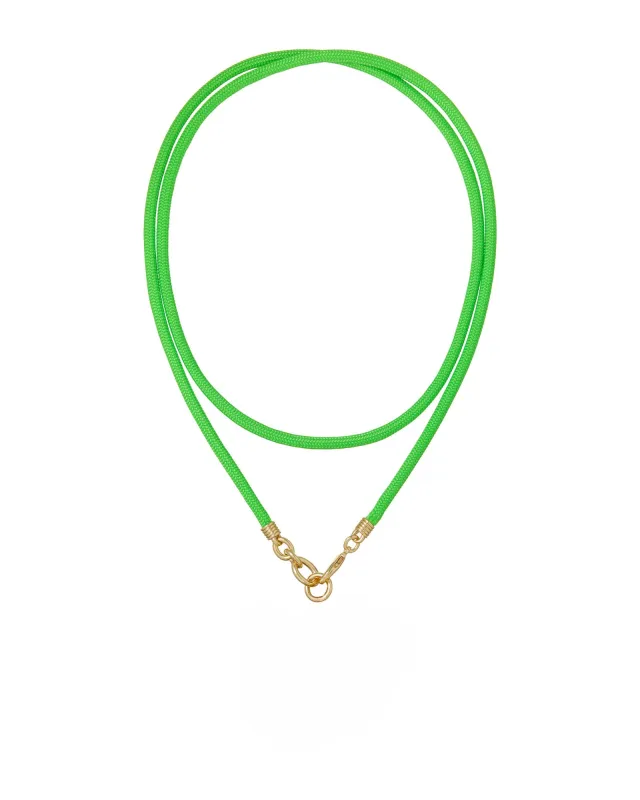 The Long Happy Cord Charm Necklace made by Roxanne Assoulin