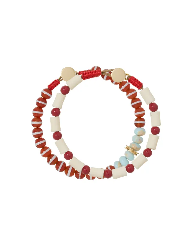 The Paprika Bracelet Duo made by Roxanne Assoulin
