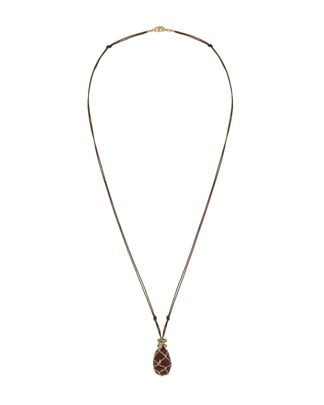 The Net Stone Pendant made by Roxanne Assoulin