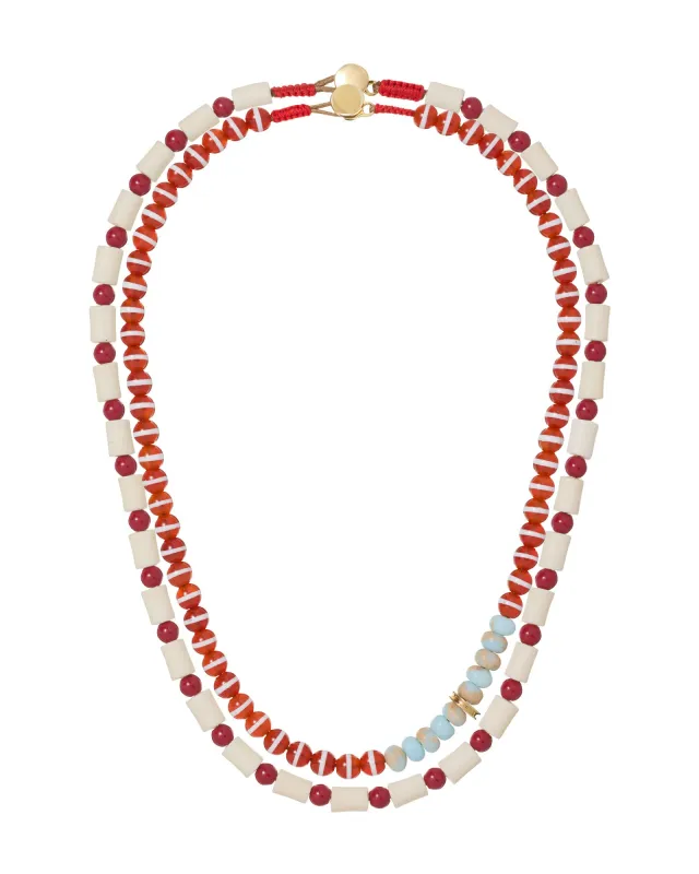 The Paprika Necklace Duo made by Roxanne Assoulin