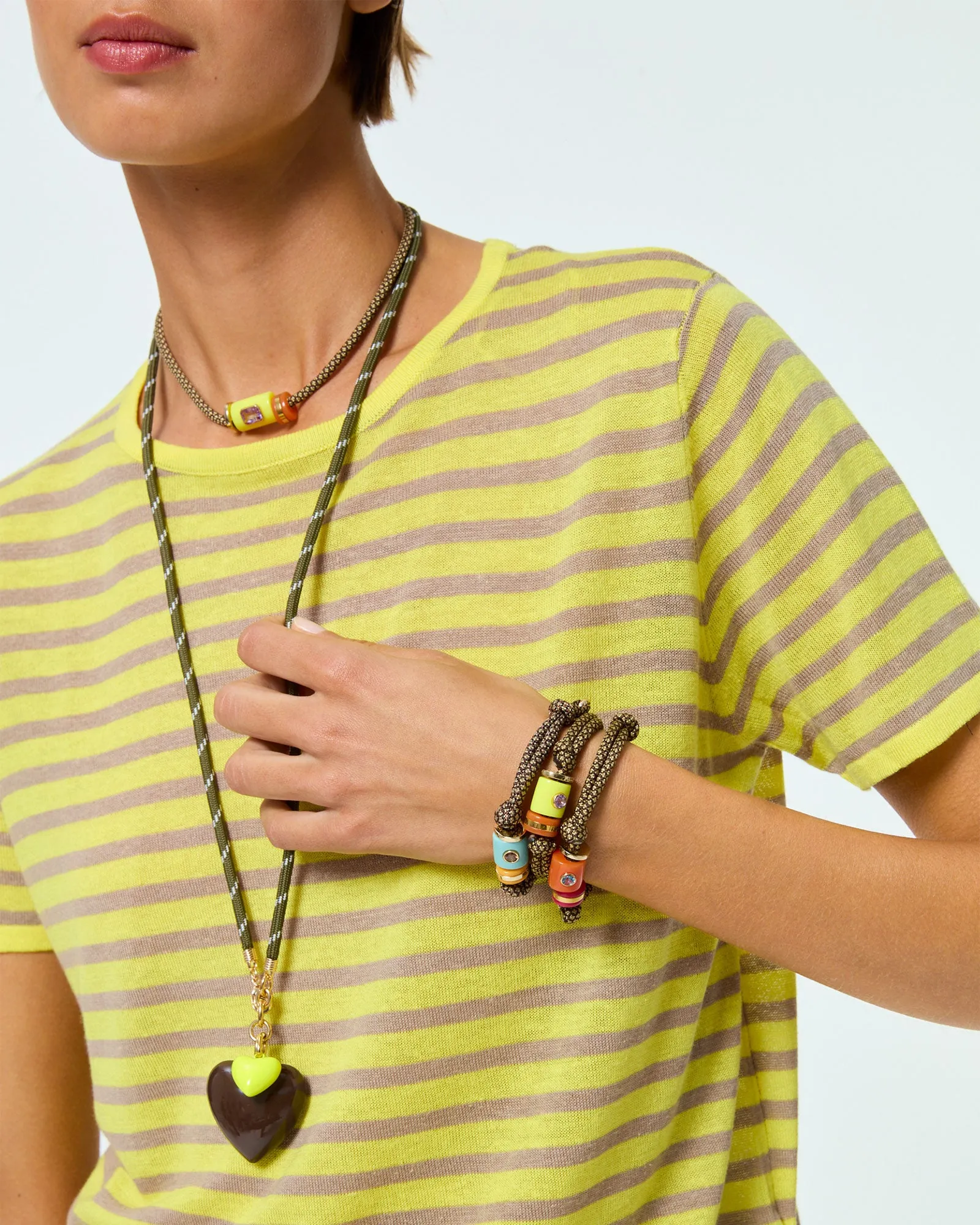 The Cylinder Cord Bracelet sold by Roxanne Assoulin product image thumbnail 3