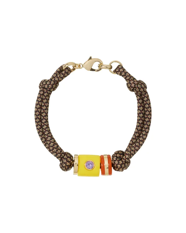 The Cylinder Cord Bracelet made by Roxanne Assoulin