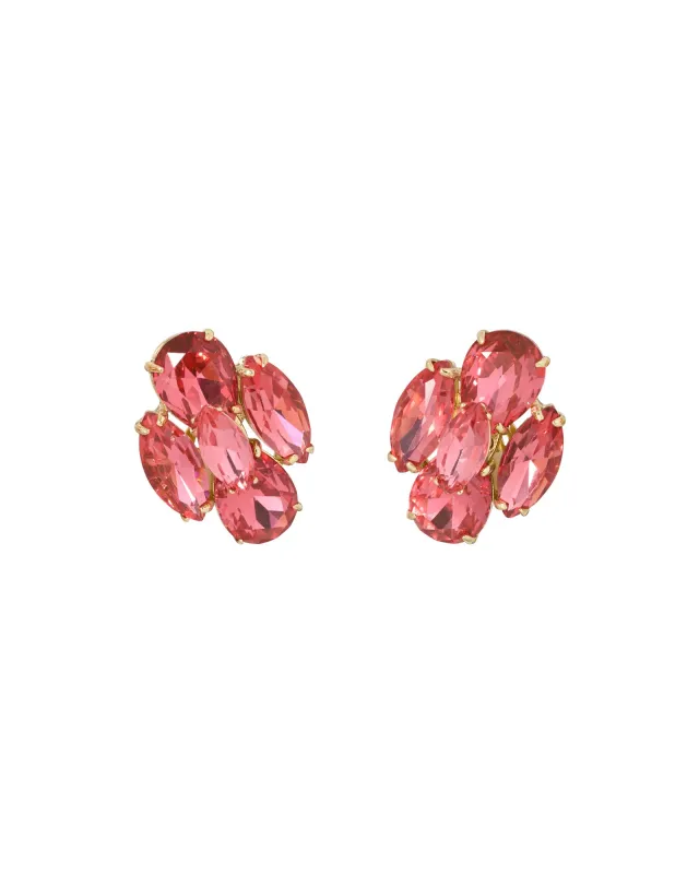 The Crystal Cluster Earrings made by Roxanne Assoulin
