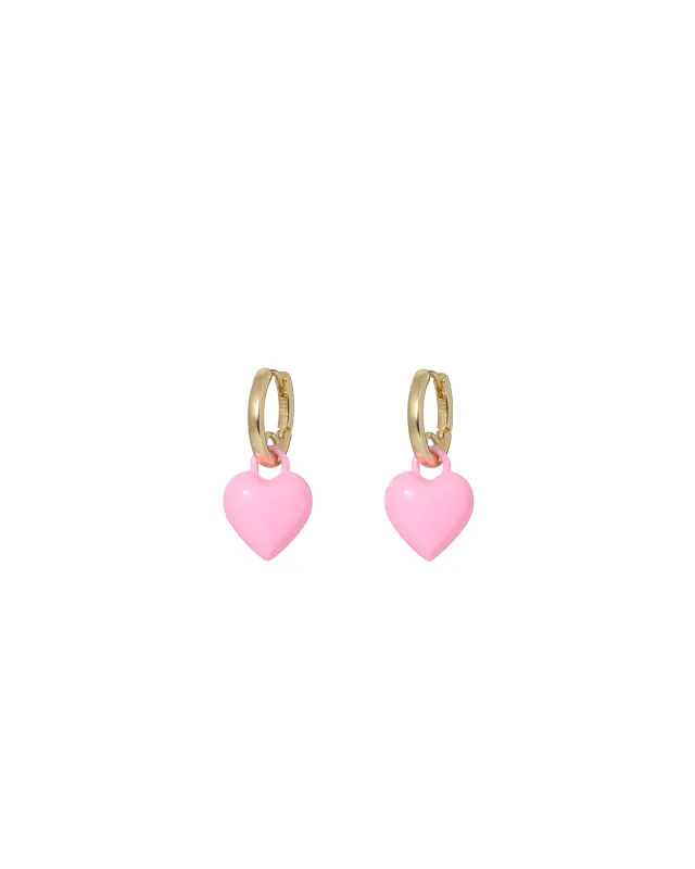 The Itsy Bitsy Heart Earrings made by Roxanne Assoulin