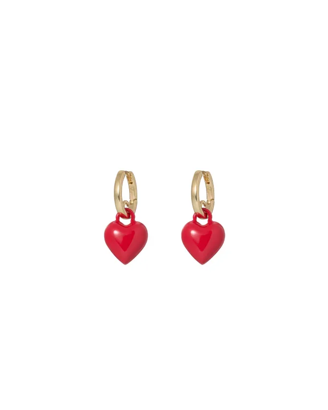 The Itsy Bitsy Heart Earrings made by Roxanne Assoulin