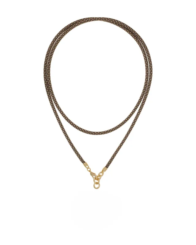 The Long Happy Cord Charm Necklace made by Roxanne Assoulin